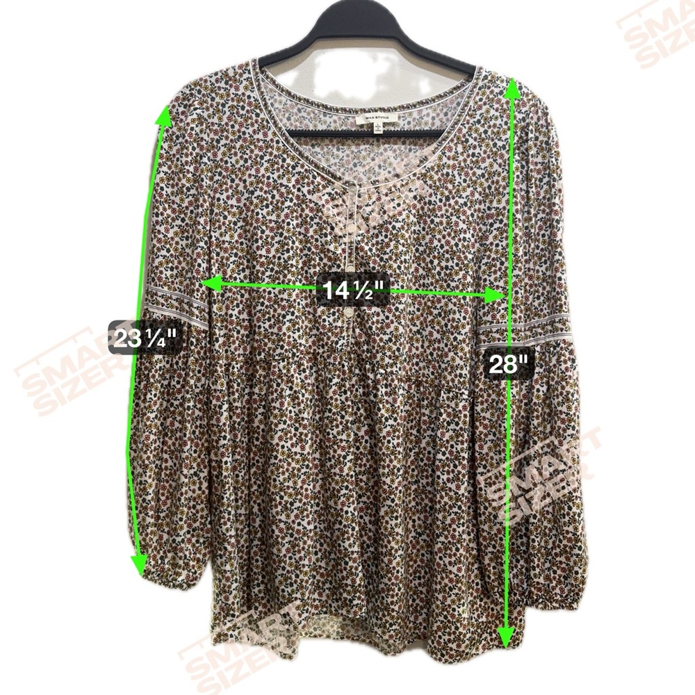 Max Studio Multicolor Patterned Blouse - image 8